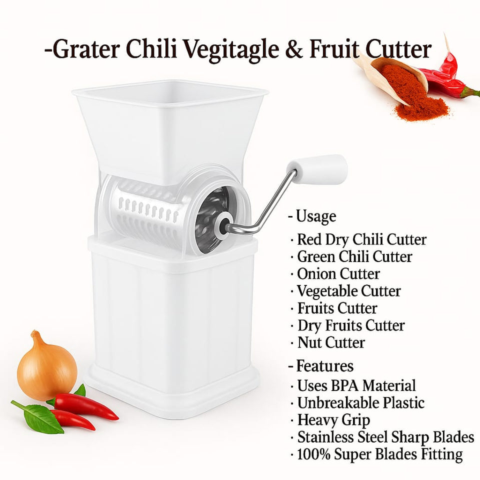 Grater Chili Vegetable &amp; Fruit Cutter