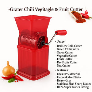 Grater Chili Vegetable &amp; Fruit Cutter