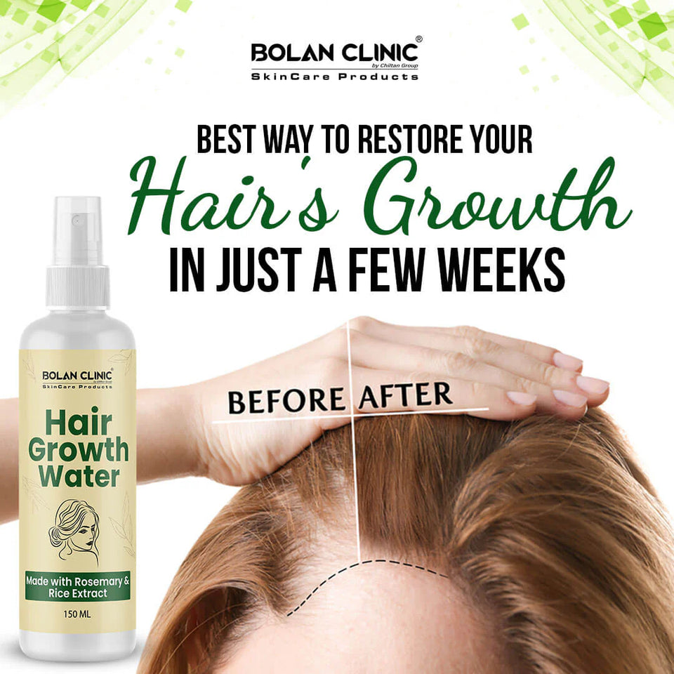Hair Growth Water - Nourishes Scalp, Encourages Healthy Hair Growth, Reduces Hair Loss, Enhances Shine & Smoothness