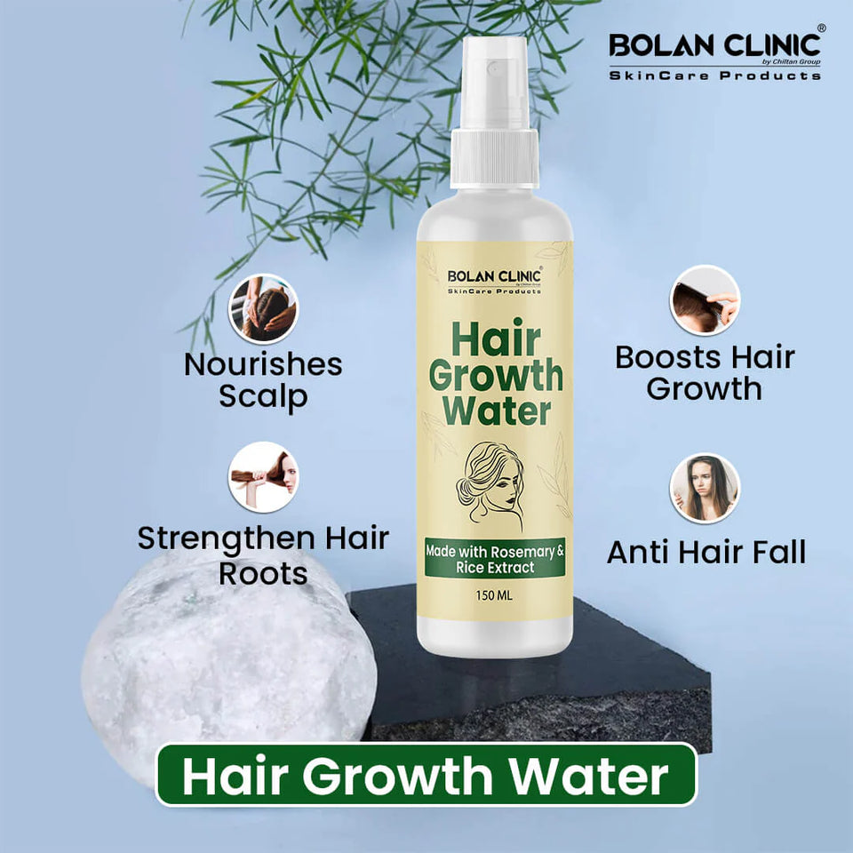 Hair Growth Water - Nourishes Scalp, Encourages Healthy Hair Growth, Reduces Hair Loss, Enhances Shine & Smoothness